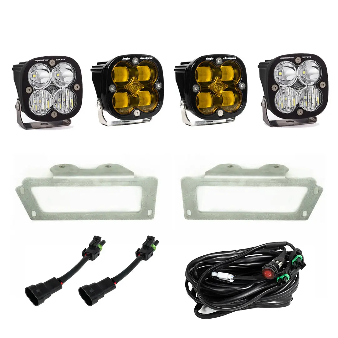 Ram 2500/3500 Fog Lights Sae Fog Pocket Kit Baja Amber Fpk 10-18 Ram 1500 09-12 Ram 2500/3500 Baja Designs 1