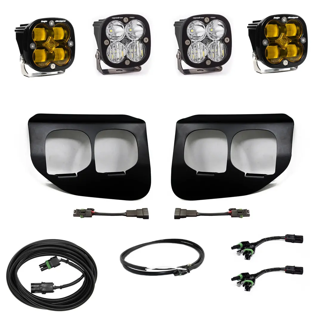 Ford Super Duty (20-22) Fog Lights Fpk Baja Amber Sae/Pro Dc Baja Designs W/Upfitter Baja Designs 1