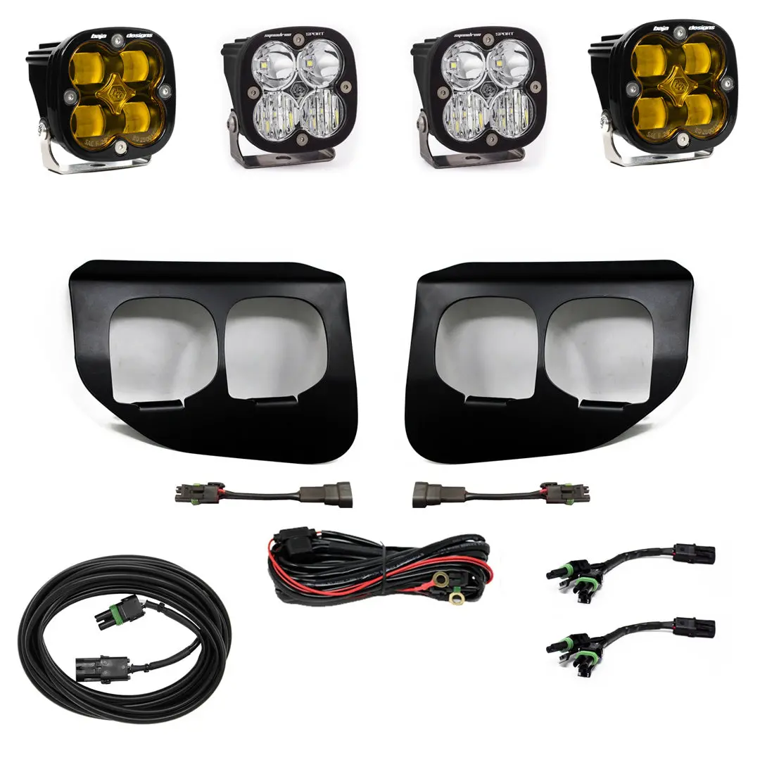 Ford Super Duty (20-22) Fog Lights Dual Fpk Baja Amber Sae/Sport Dc Baja Designs 1
