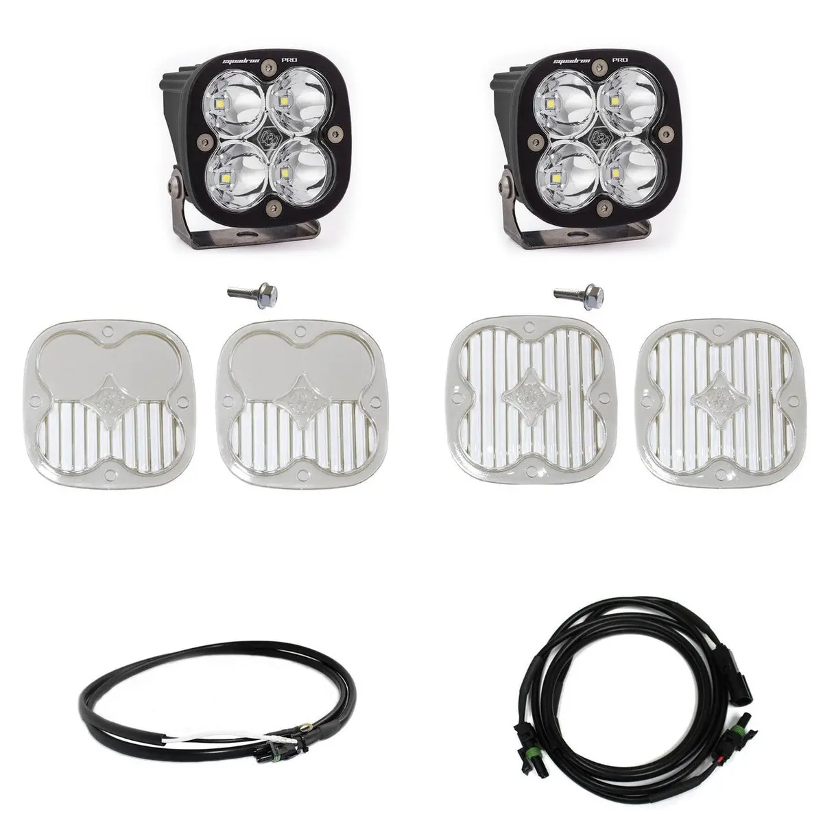 Bronco A Piller Light Kit 21-Up Ford Bronco Squadron Prospot W/Upfitter Baja Designs 1