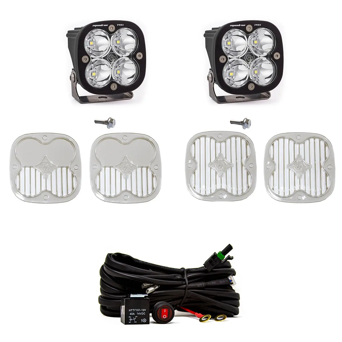 Bronco A Piller Light Kit 21-Up Ford Bronco Squadron Pro Spotr Baja Designs 1
