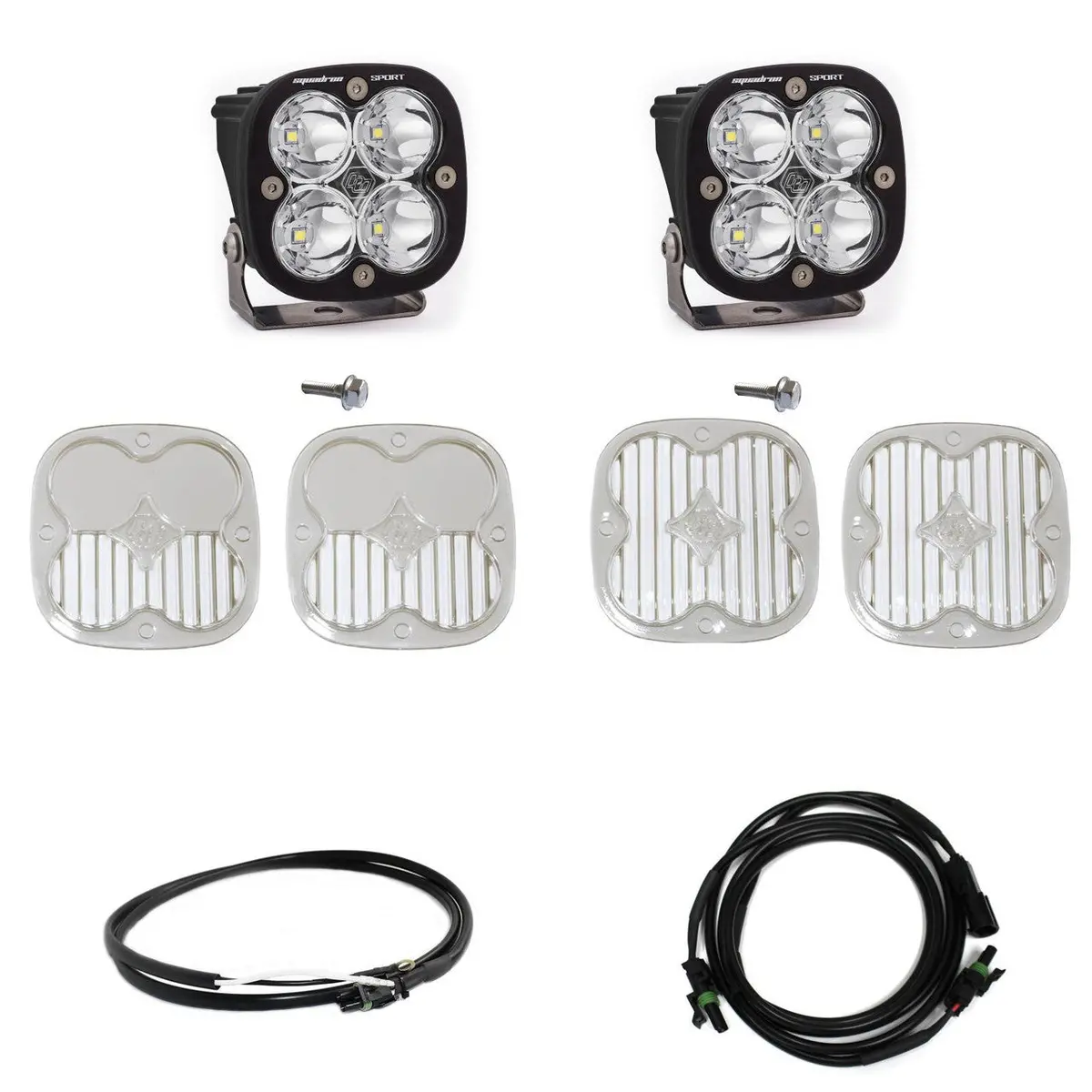 Bronco A Piller Light Kit 21-Up Ford Bronco Squadron Sport Spot W/Upfitter Baja Designs 1