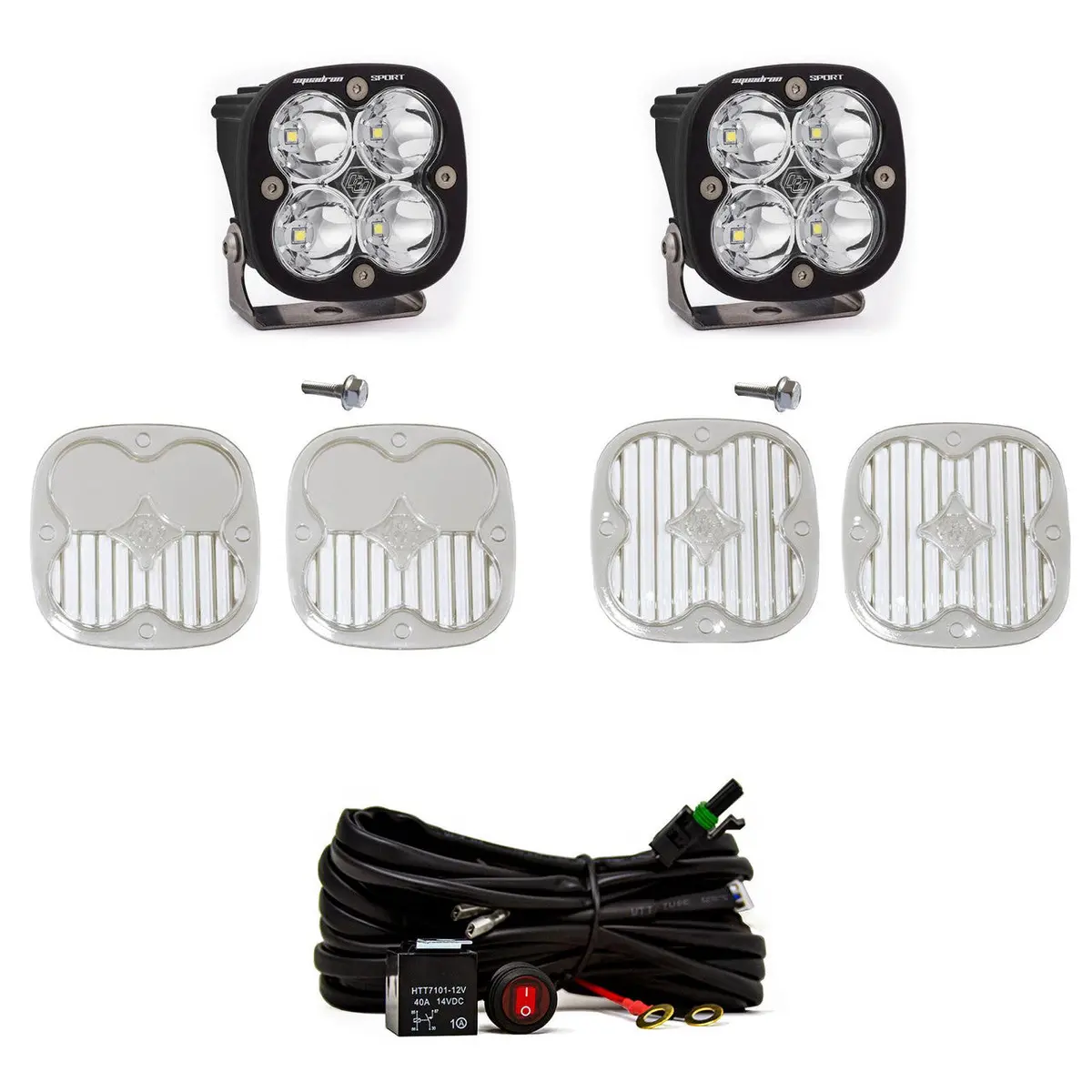 Bronco A Piller Light Kit 21-Up Ford Bronco Squadron Sport Spot Baja Designs 1