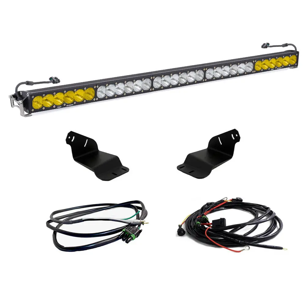 Bronco Roof Light Bar Kit 21-Up Ford Bronco 50 Inch Onx6+ Dual Control W/Upfitter Baja Designs 1