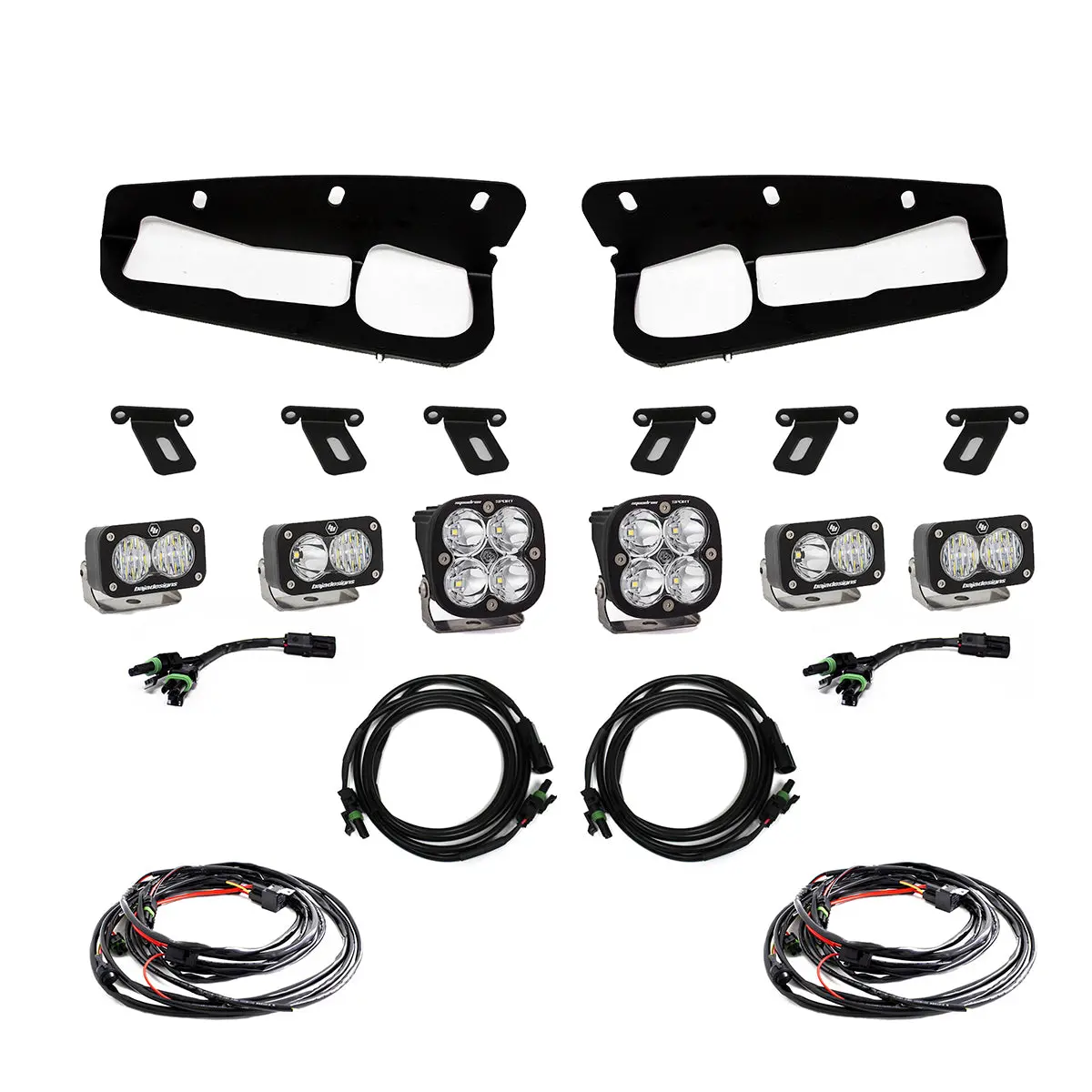 Bronco Fog Pocket Kit 21-Up Ford Bronco Sportsmen Baja Designs 1