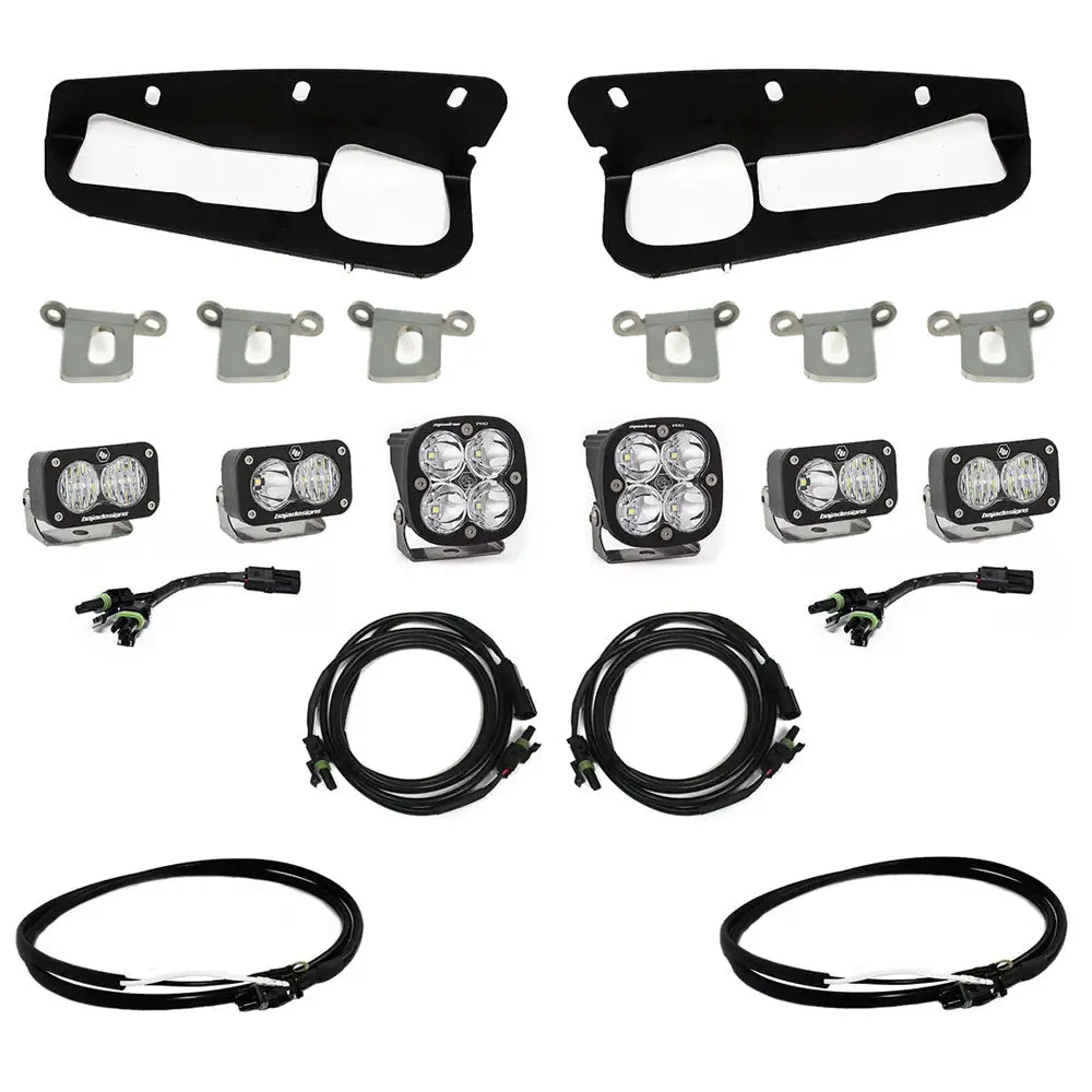Bronco Fog Pocket Kit 21-Up Ford Bronco Pro W/Upfitter Baja Designs 1