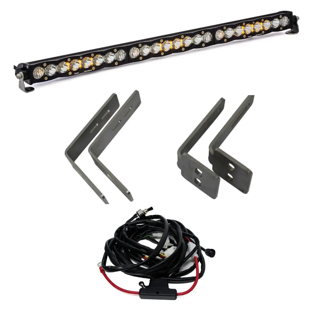 Ford Super Duty (11-16) S8 30 Inch Grille Mount Kit Baja Designs 1