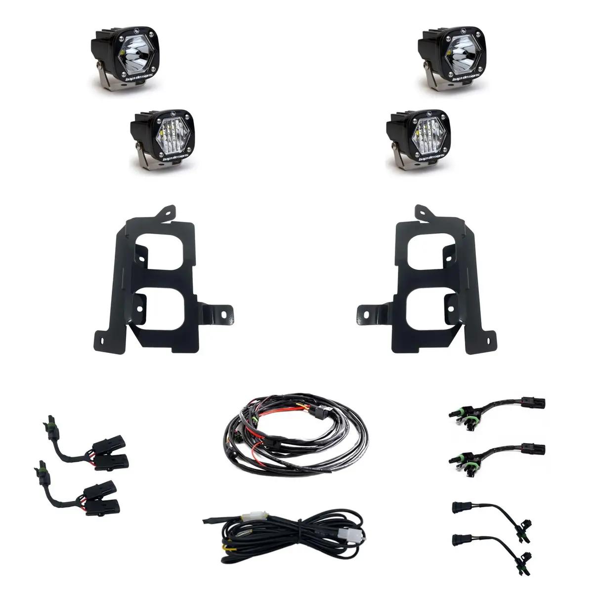 Gmc 2500/3500 20-On Clear Spot/Clear W/C Fog Pocket Kit Baja Designs 1