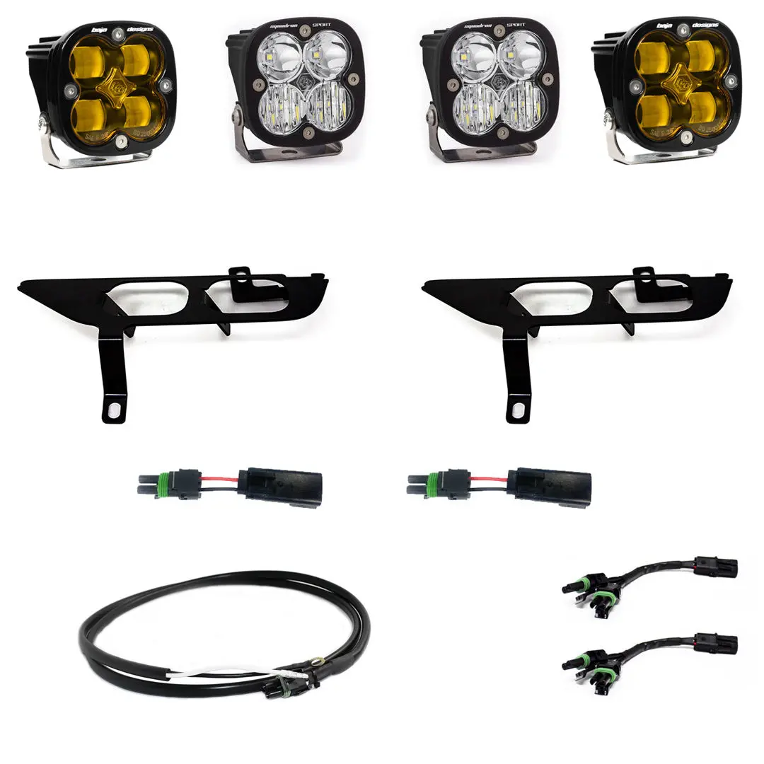 Ford, F150, (21-On), Fpk, Sae Baja Amber/Sport Dc, Up W/ Drl Baja Designs 1