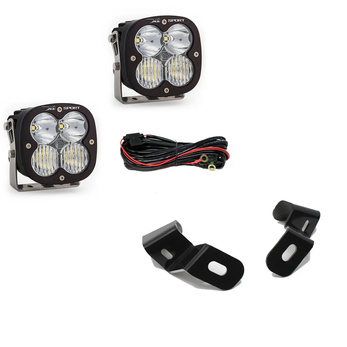 Dodge Ram Led Light Pods For Ram 2500/3500 19-On A-Pillar Kits Xl Sport Driving Combo Baja Designs 1