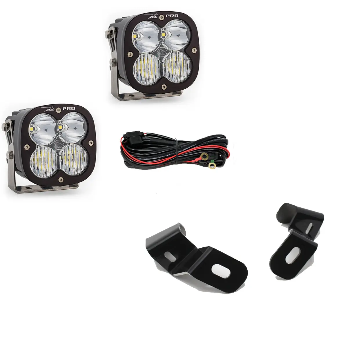 Dodge Ram Led Light Pods For Ram 2500/3500 19-On A-Pillar Kits Xl Pro Driving Combo Baja Designs 1