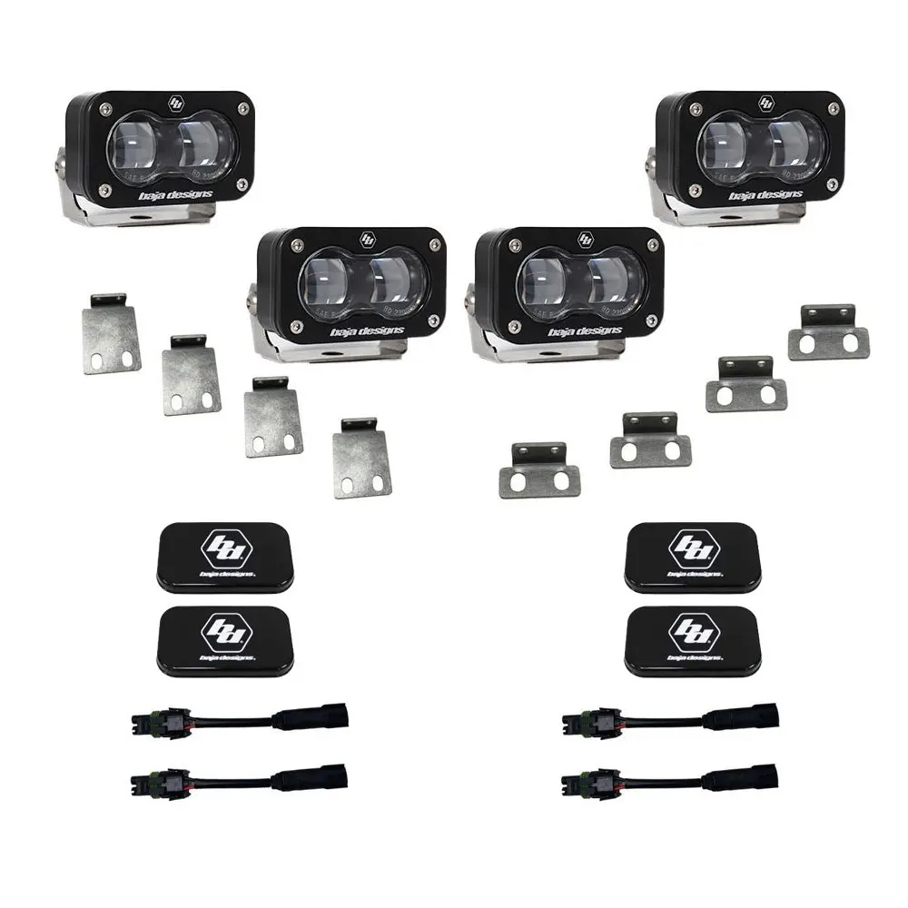 S2 Sae Fog Pocket Kit Fits 21-On Ford Raptor Baja Designs 1