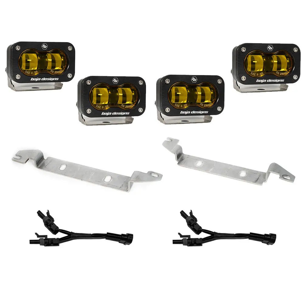 2022-Present Toyota Tundra S2 Sae Baja Amber Oem Fog Replacement Kit Baja Designs 1
