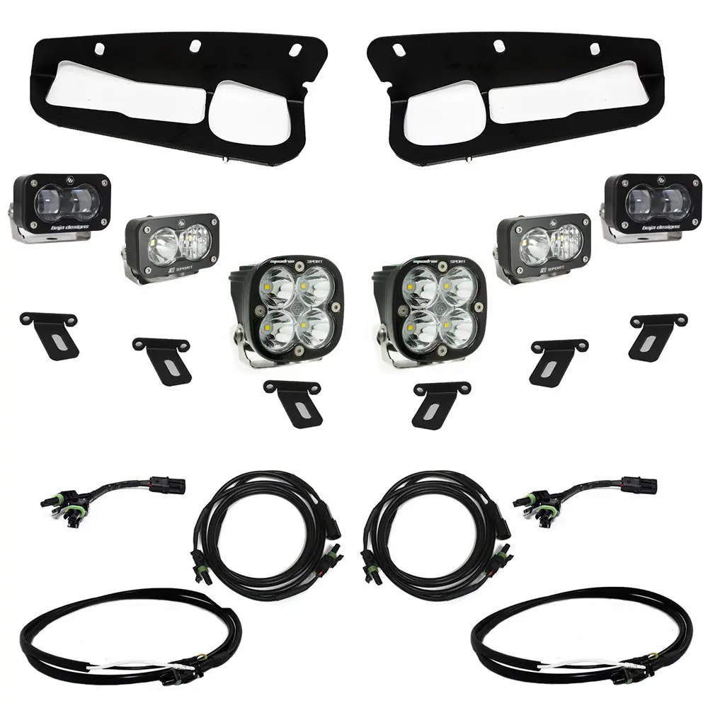 Ford Bronco (21-Present) S2 Sae Fpk Sportsmen For Oem Steel Bumper W/Upfitter Wiring Harness Baja Designs 1
