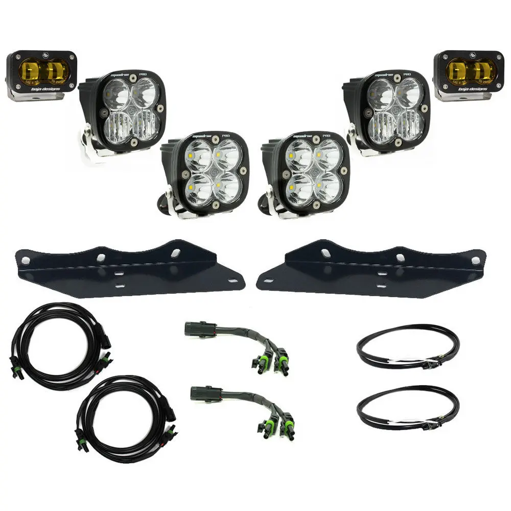 Ford Raptor (17-20) Fog Pocket Kit S2 Sae Baja Amber Pro Baja Designs 1