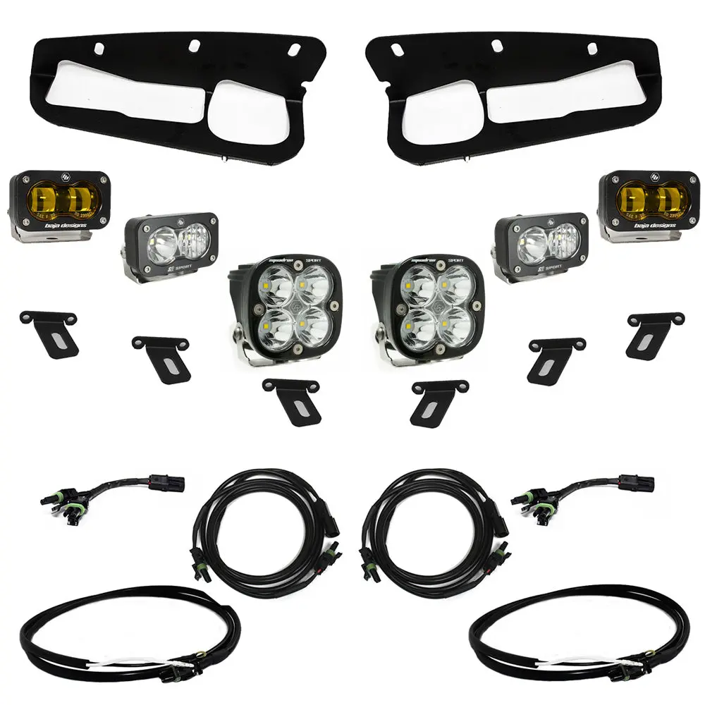 Ford Bronco (21-Present) S2 Sae Fpk Sportsmen W/Upfitter Wiring Harness Oem Steel Bumper Baja Designs 1