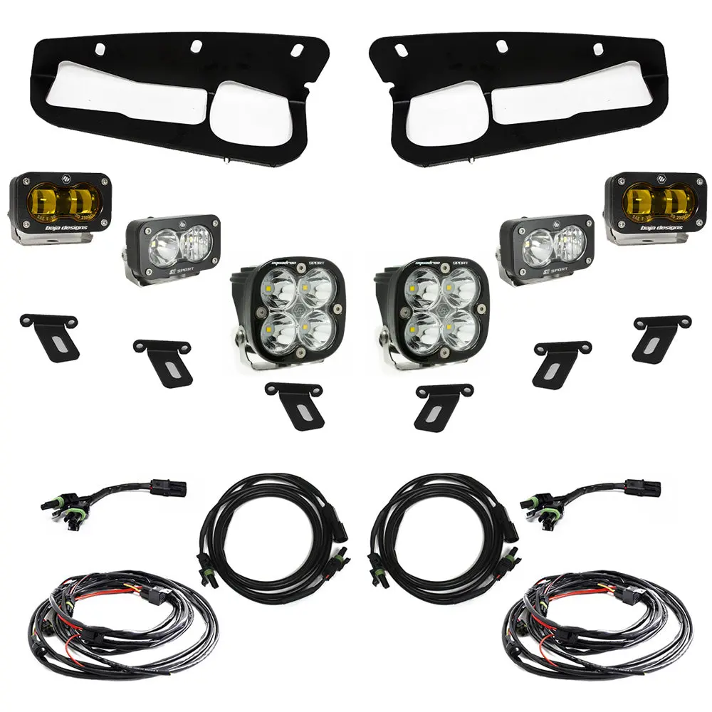 Ford Bronco (21-Present) S2 Sae Baja Amber Fpk Sportsmen For Oem Steel Bumper Baja Designs 1