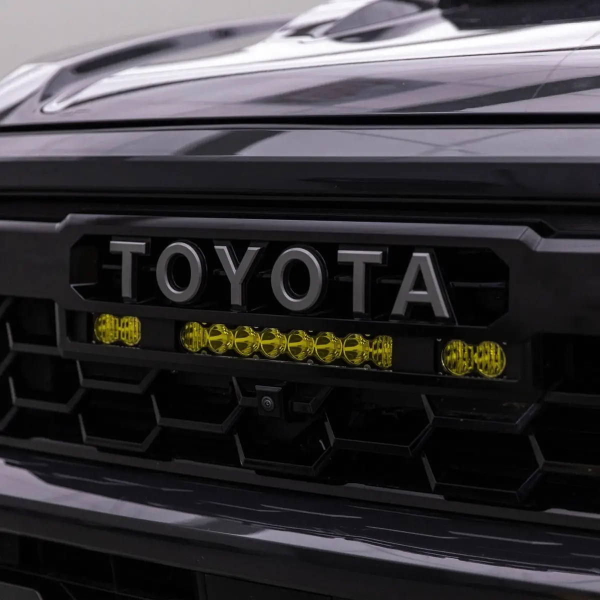 S8 10-Inch/S2 Pro Grille Light Kit 2024-On Toyota Tacoma Trd Pro Baja Amber Baja Designs 1
