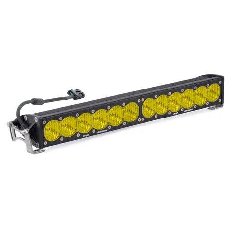 20 Inch Led Light Bar Single Baja Amber Straight Wide Driving Combo Pattern Onx6 Baja Designs 1