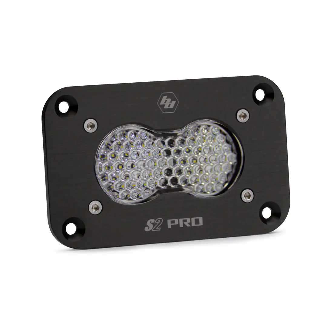 Led Work Light Flush Mount Clear Lens Work/Scene Pattern S2 Pro Baja Designs 1