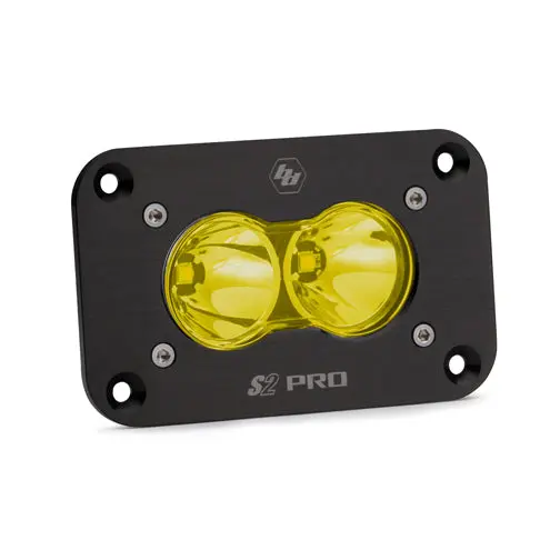 Led Work Light Flush Mount Baja Amber Lens Spot Pattern S2 Pro Baja Designs 1