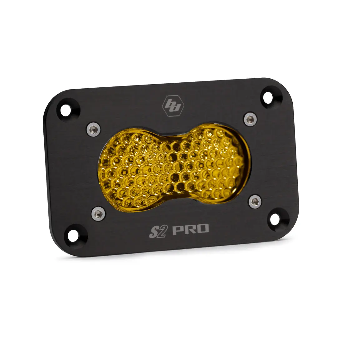 Led Work Light Flush Mount Baja Amber Lens Work/Scene Pattern S2 Pro Baja Designs 1