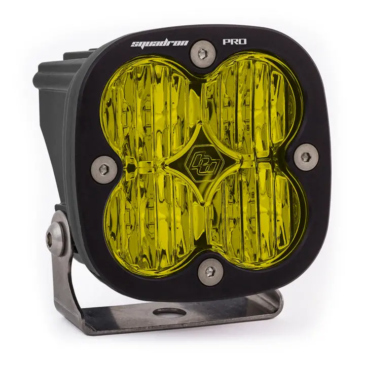 Led Light Pod Black Baja Amber Lens Wide Cornering Pattern Squadron Pro Baja Designs 1