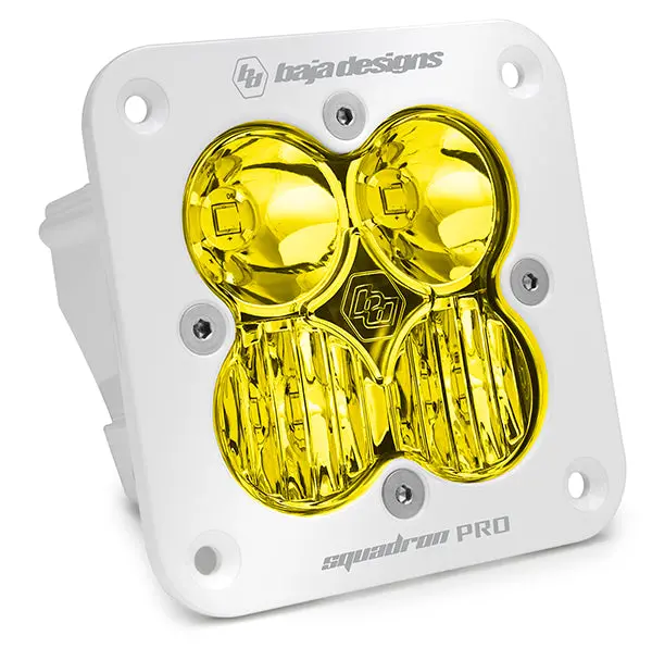Flush Mount Led Light Pod White Baja Amber Lens Driving/Combo Pattern Squadron Pro Baja Designs 1