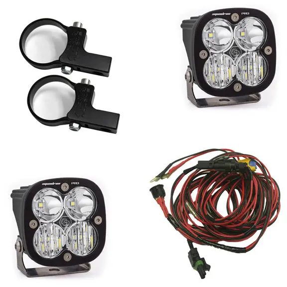 Led Light Pods Kit W/Horiz Mounts 1.75 Inch Harness Squadron Pro Baja Designs 1