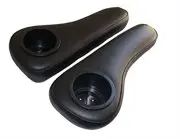 Black Arm Rests For Rear Seats For Ezgo, Club Car & Yamaha Golf Carts 1