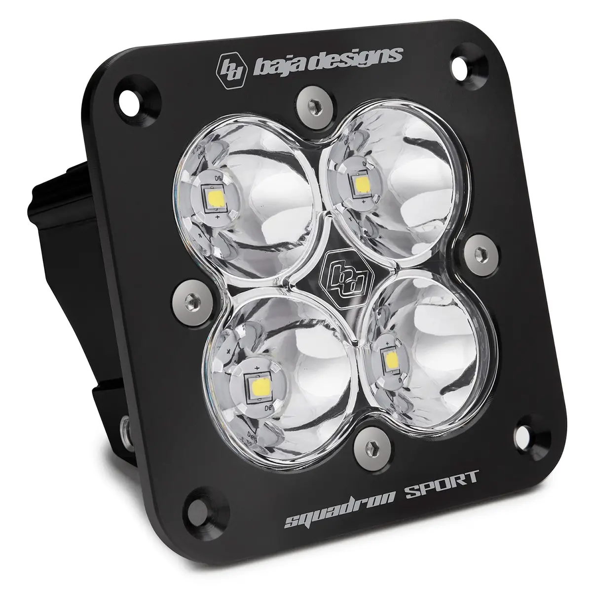 Flush Mount Led Spot Clear Black Squadron Sport Baja Designs 1