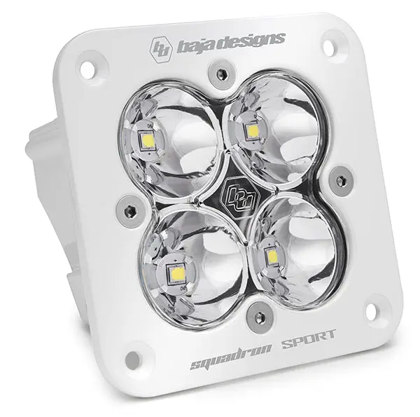 Flush Mount Led Light Pod White Clear Lens Spot Pattern Squadron Sport Baja Designs 1