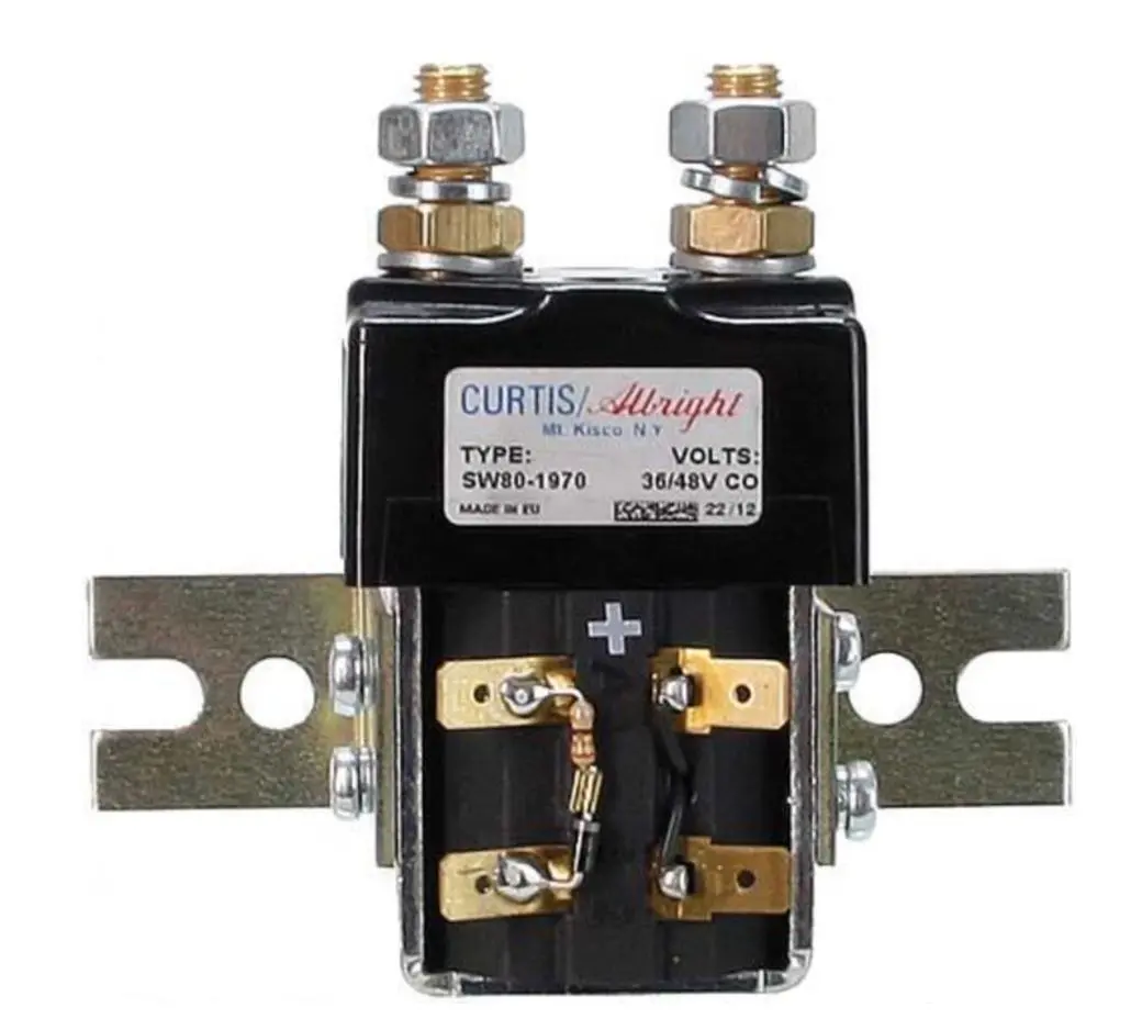 Curtis 36/48 Volt Solenoid For Club Car Ds & Precedent Golf Carts 2000 & Up 1