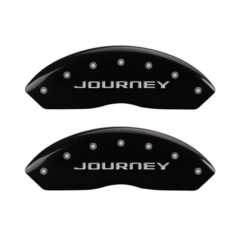 Mgp Engraved 4-Piston Caliper Covers – Front & Rear, Jet Black Finish (No Stripe Design) 1