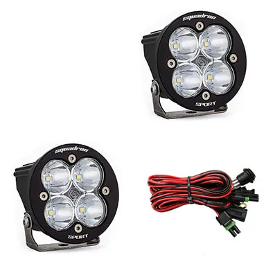 Led Light Pods Clear Lens Spot Pair Squadron R Sport Baja Designs 1
