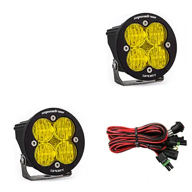 Led Light Pods Baja Amber Lens Wide Cornering Pair Squadron R Sport Baja Designs 1