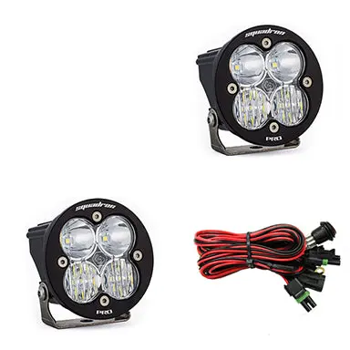 Led Light Pods Clear Lens Driving/Combo Pair Squadron R Pro Baja Designs 1