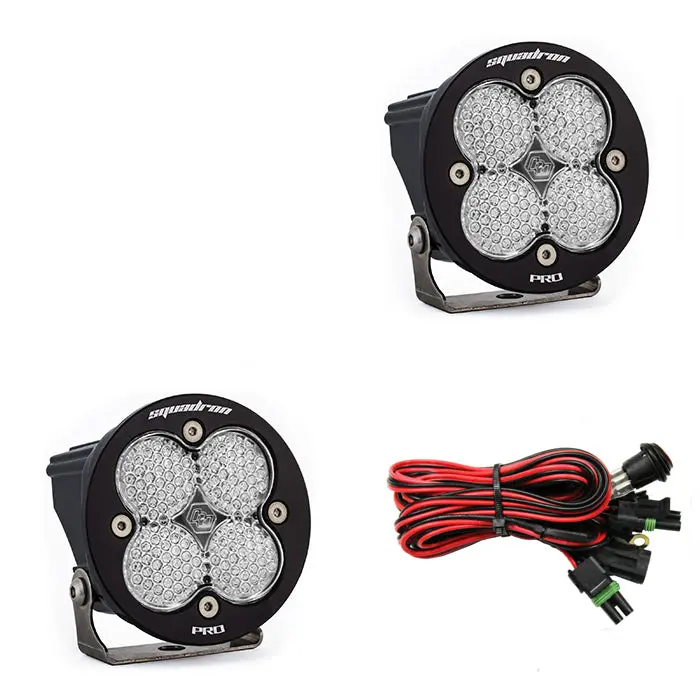 Led Light Pods Clear Lens Work/Scene Pair Squadron R Pro Baja Designs 1