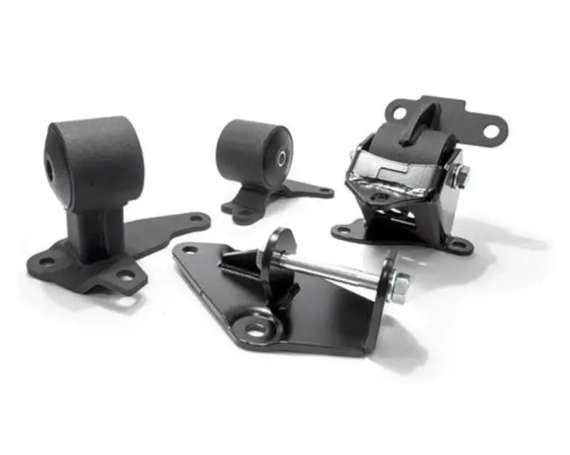 Innovative Motor Mount Kit – Black Steel H-Frame Mounts With 95A Durometer Bushings For 1996–2000 Honda Civic H-Series Engines 1