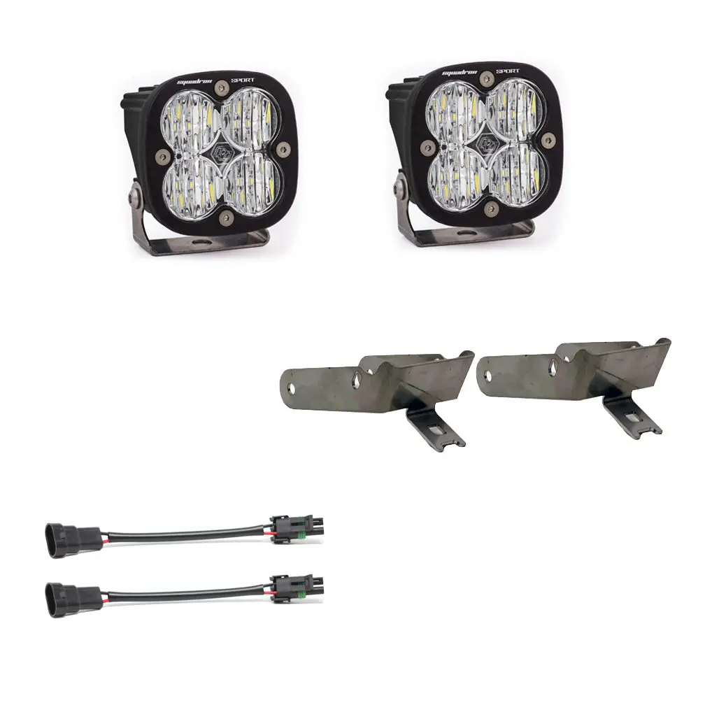 Super Duty Fog Lights Squadron Sport Super Duty 99-10 Super Duty Fog Pocket Kit Baja Designs 1