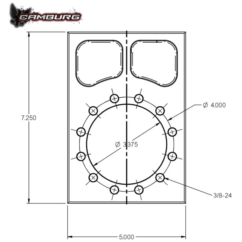 Camburg 4130 Tt Bolt-On Spindle Snout Block 1