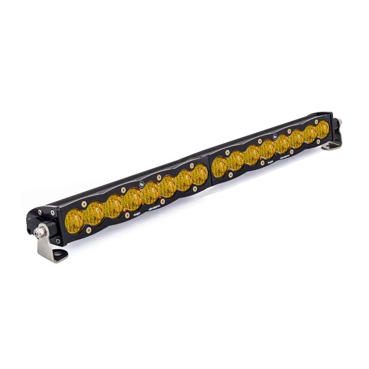 20 Inch Led Light Bar Single Baja Amber Straight Wide Driving Pattern S8 Series Baja Designs 1