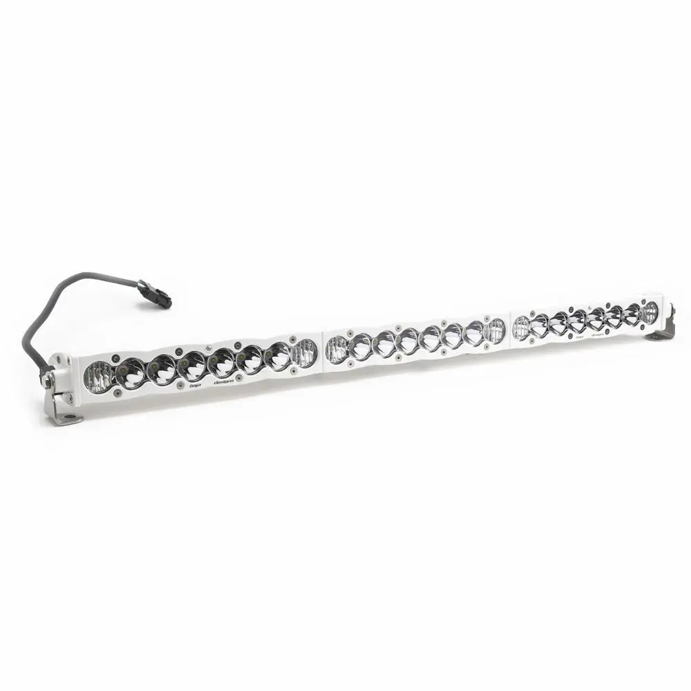 S8 White Straight Led Light Bar (30 Inch; Driving/Combo; Clear) Baja Designs 1