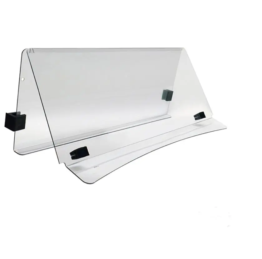 Ezgo Clear, Fold-Down Windshield- For Express S4 Model Golf Carts (2013-2021) 1