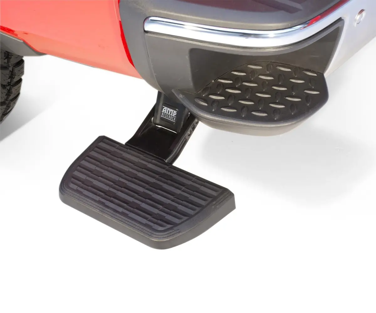 Bedstep Retractable Bumper Step For 2014-2018 Silverado/Sierra 1500 2015-2019 Silverado/Sierra 2500/3500 Amp Research 1