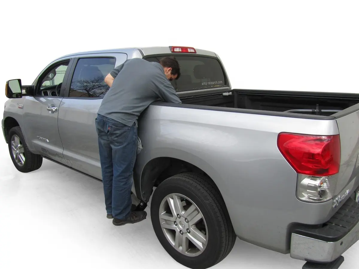 Bedstep2 Retractable Truck Bed Side Step For 2007-2021 Toyota Tundra Crewmax Cab Amp Research 1