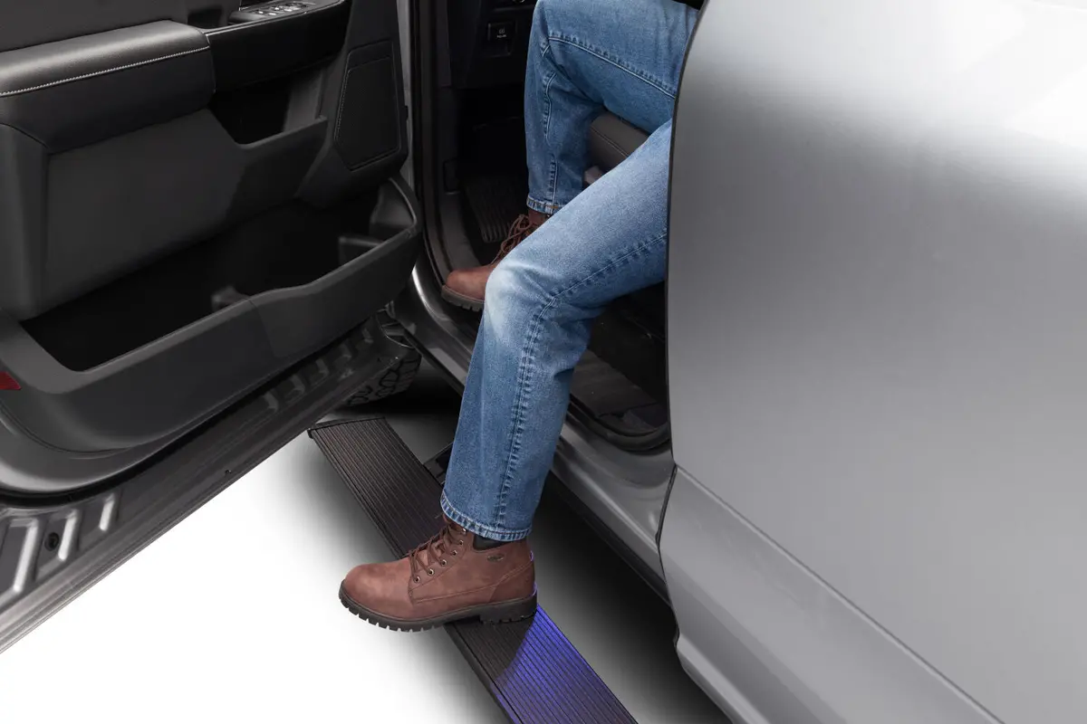 Powerstep Electric Running Boards Plug N Play System For 21-23 Ford Ranger All Cabs 21-24 Ford Bronco Amp Research 1