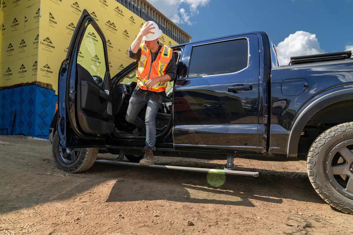 Power Steps For 21-26 Ford F-150 Excludes Powerboost Amp Research 1