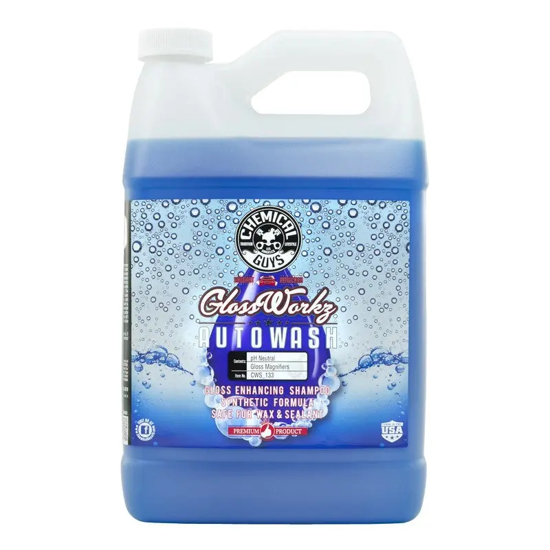 Chemical Guys Glossworkz Paint Cleanser & Gloss Booster Shampoo – 1-Gallon Concentrate (Product Code P4) 1