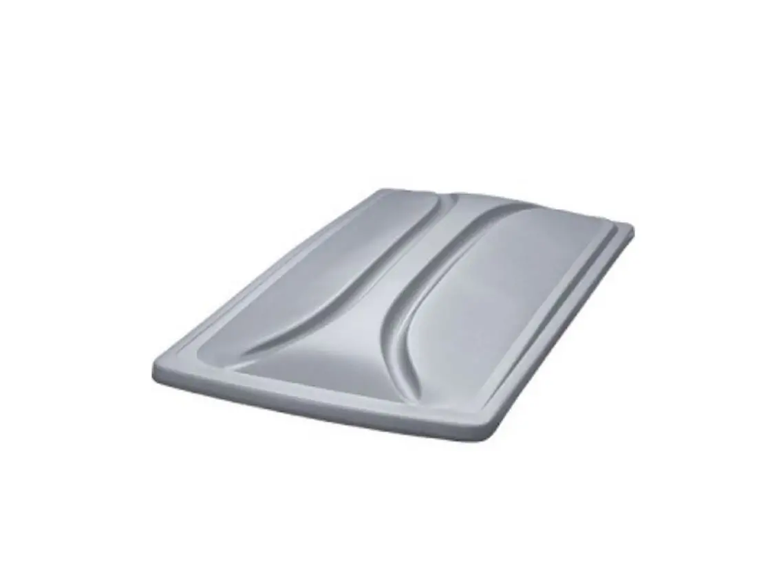 Universal 80" Silver Track Top Golf Cart Roof- Silver 1